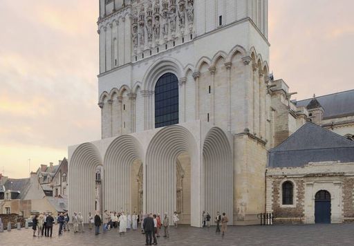 Galerie contemporaine de la cathédrale d'Angers